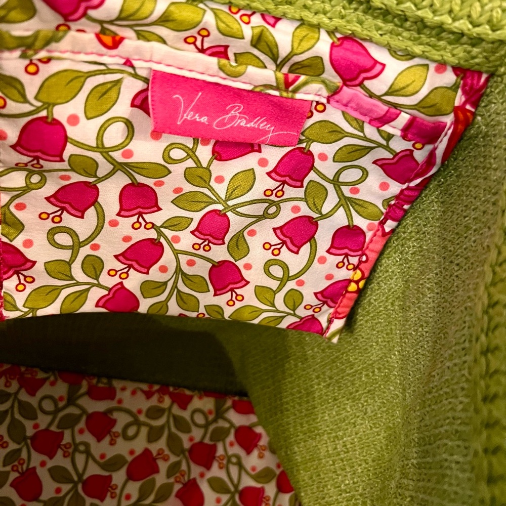 Vera Bradley Lilli Bell Seashore 
Straw Tote (Retired Tote) - Picture 2 of 11